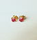 Stud Ruby Earrings .82 Carat 14k Yellow Gold