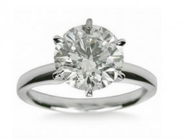 Engagement Diamond Ring 1.36Ct 14k W/g SZ 6 (1 of 2)
