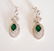 Creation Diamond/Green Garnet Earring 5.50Ct 18k W/g - 3