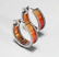 Multi-Color Hoop Earrings 18k W/g Overlay 925