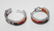 Multi-Color Hoop Earrings 18k W/g Overlay 925 - 3