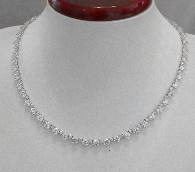 Tennis Necklace Creation, Diamond 31.8CT 18K W/g (1 of 2)