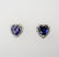 Creation Diamond/Tanzanite Earrings 4.18Ct 18k W/g - 2