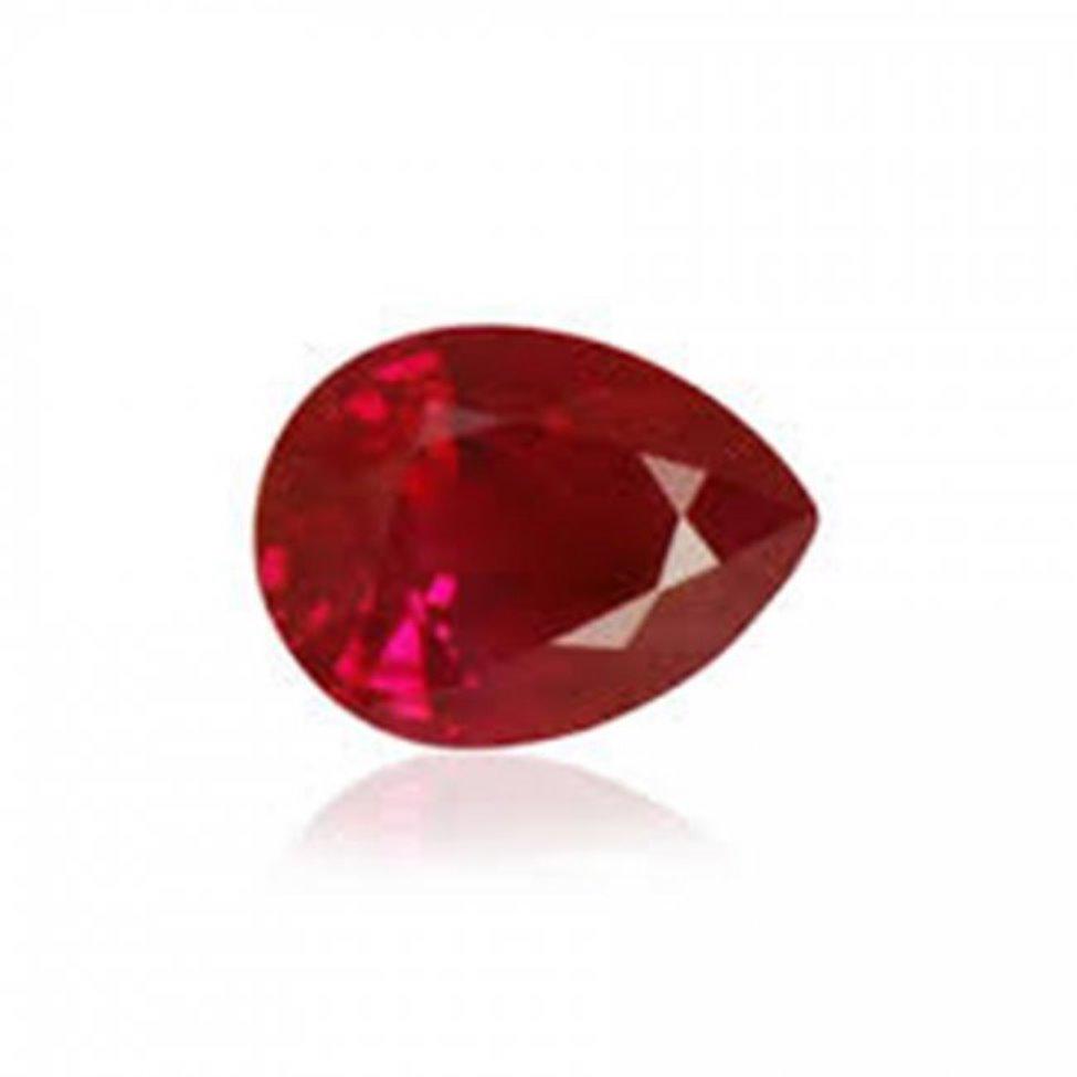 Natural Ruby Pear Facet 2.83Ct 9.1x7.2x5.4mm (1 of 2)