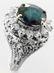 Blue Sapphire Diamond Ring 3.84Ct 14k W/g - 2