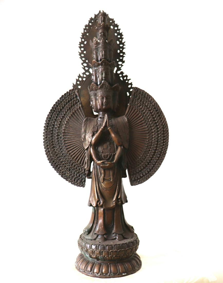 Thousand Arm Buddha Bronze Statue 12th Century (1 of 9)