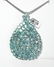 Blue Topaz Pendant 53.90Ct 18k W/g Overlay