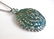 Natural Blue Zircon Pendant 69.30Ct 18k W/G Overlay - 2