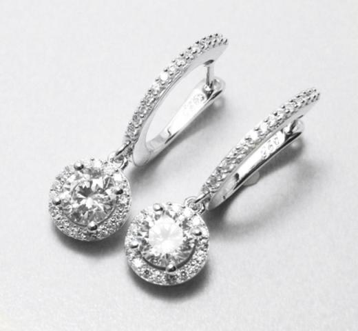 Creation Dia: Dangle Earring 2.45Ct 18kW/g Over (1 of 3)