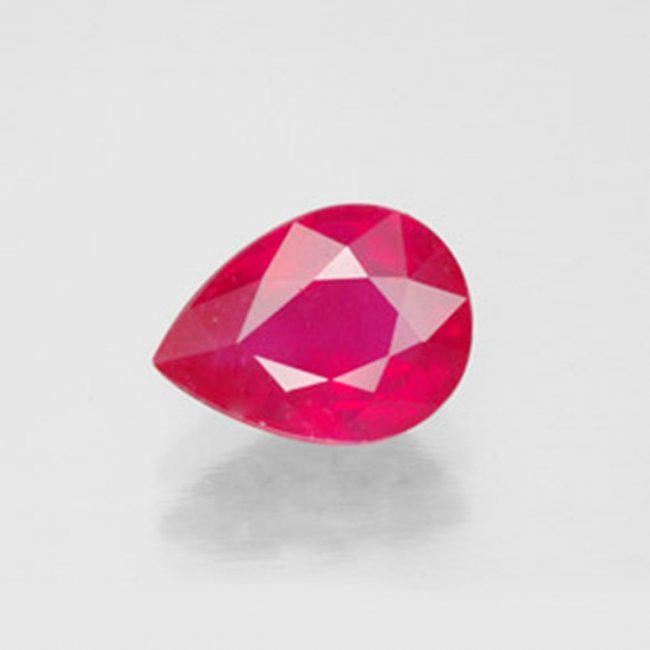 Natural Ruby Pear Facet 1.79Ct 8.1x6.3x4.1 mm (1 of 2)