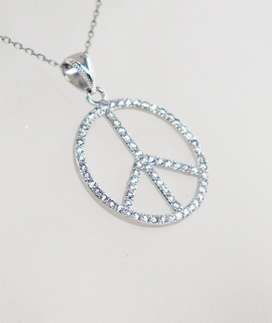 Mercedez Pendant Creation Diamond Necklace 14k W/g (1 of 2)