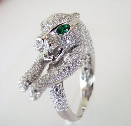 Creation Diamond Juguar Ring 4.67Ct18k W/g Overaly (1 of 5)