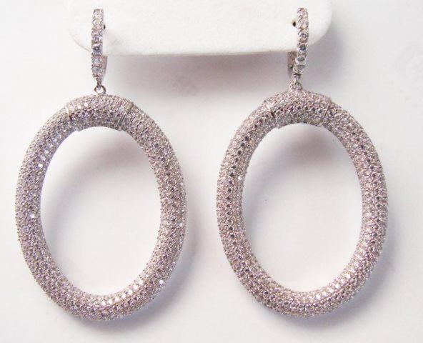 Creation Diamond Dangle Earring 9.3018k W/G Over (1 of 3)