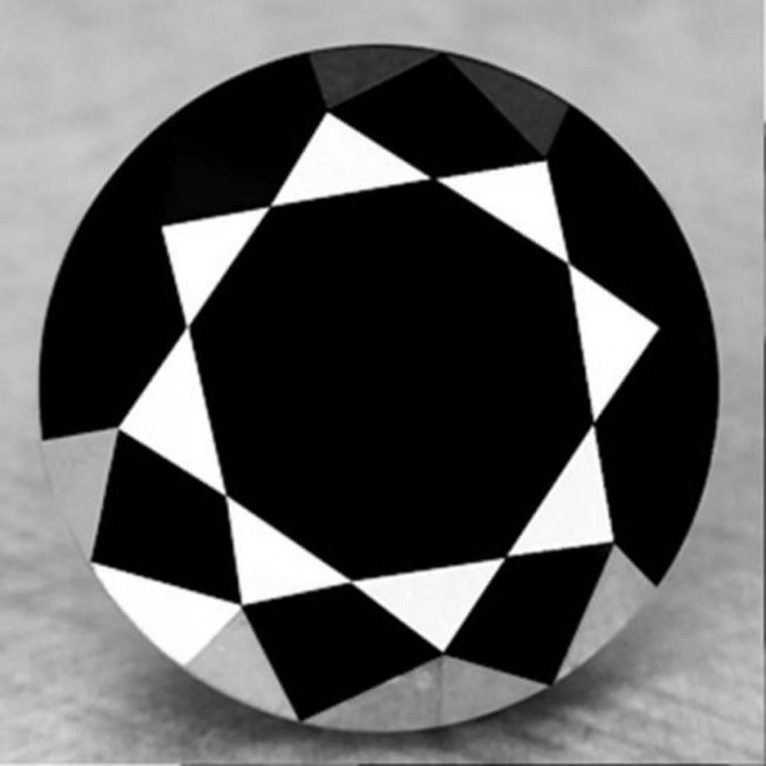 Black Diamond Roud Shape 3.91Ct 10.1x6.8 mm: Gem Type: Natural Black Diamond Quantity: 1 Weight: 3.91 Carat Measurement: 10.1 x Deep 6.8 mm Shape: Round,Cut: Facet Clarity: Opaque, Color: Fancy Black,Luster: Very good Estimated Value Price: $3,8