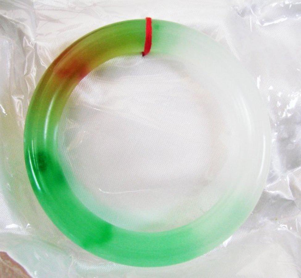 Natural Jadeite Jade Bangle Grade A Size:8 (1 of 4)