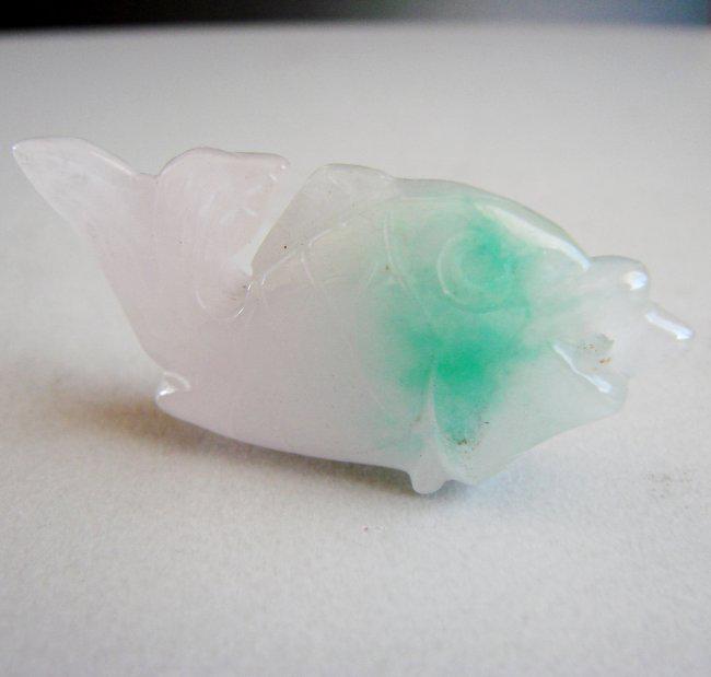 Loose Natural Chinese Jadeite Jade Fish Pendant 14.46 (1 of 5)