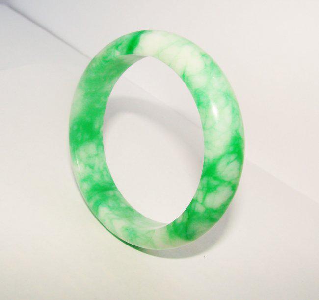 Natural Jade Bangle Grade A Inner Diameter :60mm (1 of 2)