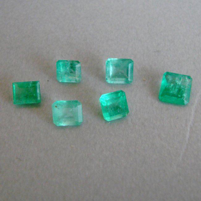 Mixed Size Octagon/Cushion Shape Columbia Emerald 3.35 (1 of 2)