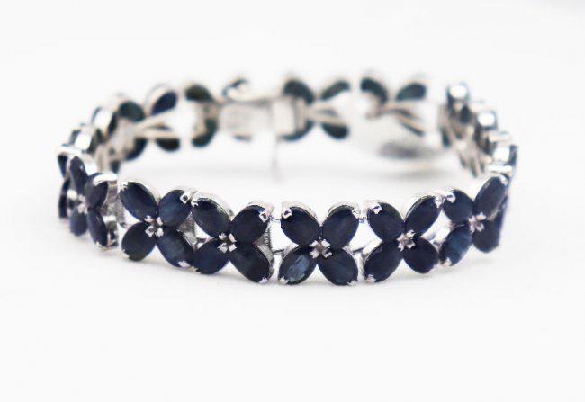 Sapphire Bracelet  Layer 15.05 CT 18K Antique /g Overlay (1 of 2)