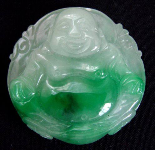 Natural Chinese Jadeite Jade Buddha God Pendant (1 of 4)