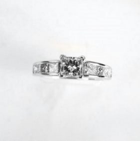 Engagement Diamond Ring 1.70Ct 14k W/g