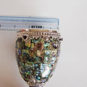 Collectable Item Mother Pearl/Topaz/ Silver 925