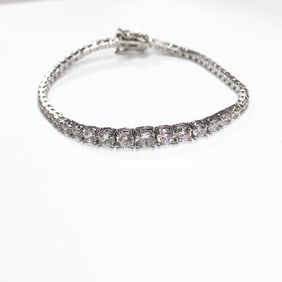 Creation Diamond Tennis Bracelet 8.45Ct 18k W/g Overlay