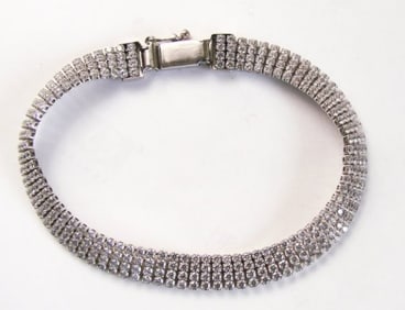 Bracelet Creation Diamond 1.48Ct 18k W/g Overlay