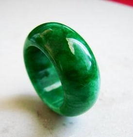 Natural Jadeit Jade Ring Grade A Size: 8
