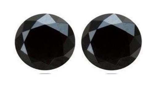 Black Diamond Round Facet 1.78Ct Size: 6.3x3.5 mm