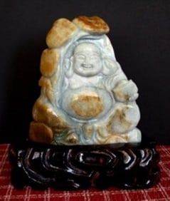 Jadeite Jade Buddhist Grade 'A' 19th Century