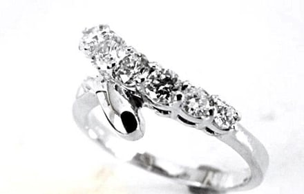 Diamond Rings 1.00Ct 14k White Gold