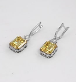 Creation, Y/W Diamond 11.30 Carat 18K W/G Overlay 925