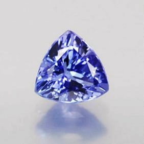 Loose Tanzanite Trillion Shape .97Ct 6.5x6.4x4 mm