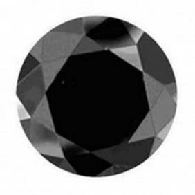 Natural Black Diamond Round 4.66 Ct Size: 10.6x6.8mm