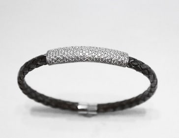 Bangle Creation, Diamond 18K Antique /g Overlay 925