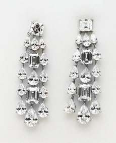 Chandelier Creation, Diamond 11.05 CT W/g Overlay