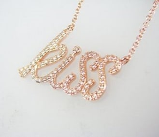 Creation Diamond Necklace 1.00CT 18k R/g Overlay