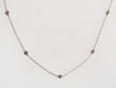 Creation Diamond Pazel Chain  .90Ct 18k W/g Over
