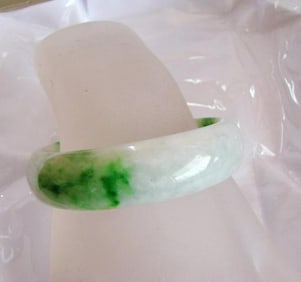 Natural Jadeite Jade Bangle JBA-A Size: 6.75