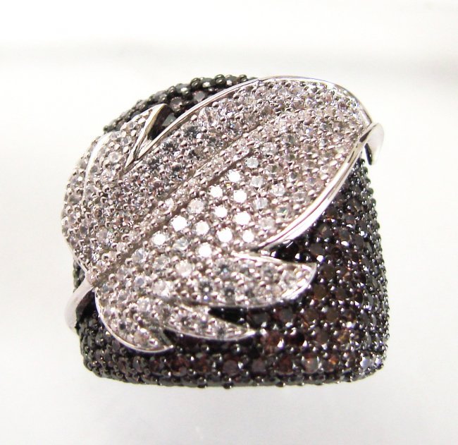 Brown/White Creation Dia Ring 6.80Ct 18k B/g Ove: Gems: Creation Brown and White Diamonds Item: Ring-Creation white Diamonds Weight: 2.20 carat (Clarity: VVS/Color D) Creation Brown Fancy Diamonds Weight: 4.60 Carat(Clarity: VVS/Color: Fancy Brown) S