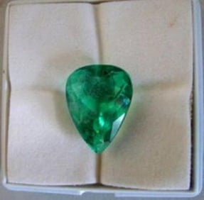 Natural Green Fluorite Pear Shape 23.79Ct