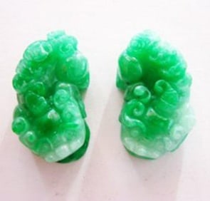 Handmade Antique Pairs of Chinese Fool Dogs
