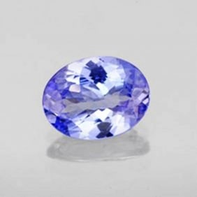 Loose Tanzanite Oval Shape .80Ct 7.5x5.3x2.9 mm