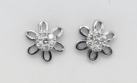 Rosita Diamond Earring: .82 Carat 14k W/g