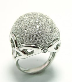 Diamond Creation Ring 3.00Ct 18k W/g Overlay