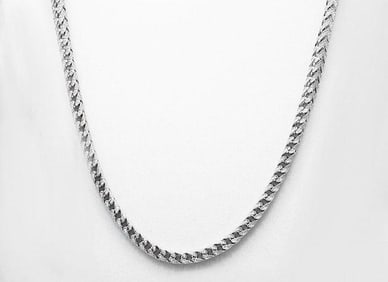 Hip Hop Necklace 18k Y/G Overlay 925