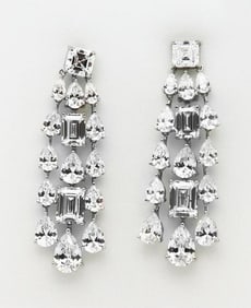Chandelier Creation, Diamond 11.05 CT W/g Overlay