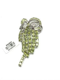 Peridot / C Diamond 7.27Ct 18kW/g Overlay 925
