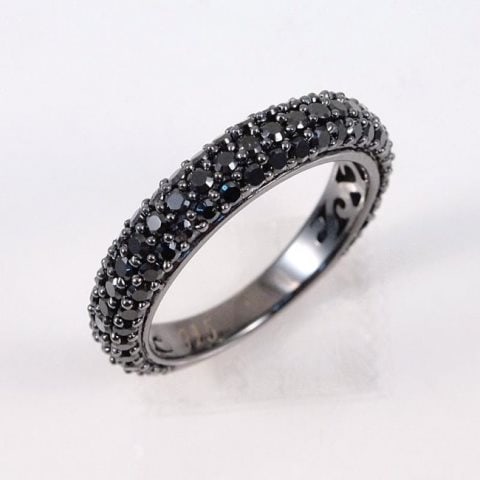 Creation Black Diamonds 1.10Ct 18k Antique/g Overlay (1 of 2)